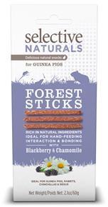 Supreme Selective Naturals Forest Sticks. Godbidder med solbær og kamille til marsvin. 60 g 
