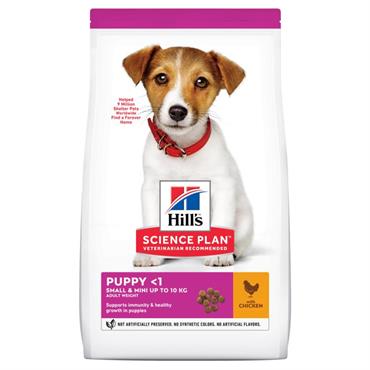 Hill\'s Science Plan Puppy Small & Mini med kylling. 1,5 kg. 