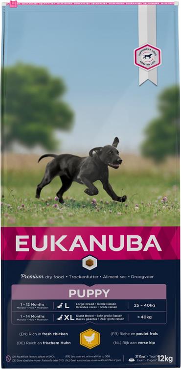 Eukanuba Puppy Large Breed med Kylling. 12 kg. 