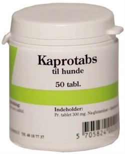 Kaprotabs tabletter. Tilskudsfoder til hunde, der spiser afføring. 50 stk.