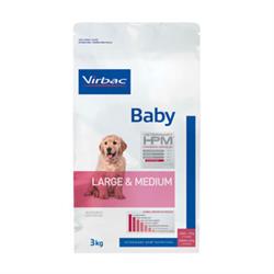 Virbac HPM Baby Dog Large & Medium. Hundefoder til hvalpe af mellem eller store racer (dyrlæge diætfoder) 7 kg