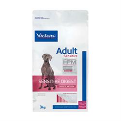 Virbac HPM Sensitive Digest  LARGE & MEDIUM, Hundefoder til sensitive hunde. 12 kg. 