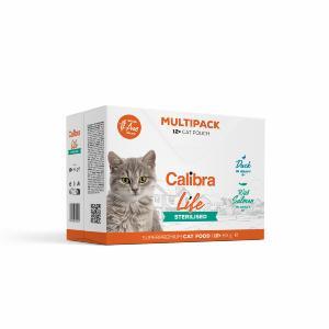 Calibra Cat Life. Vådfoder til Sterilised Multipack. 12 x 85 g.