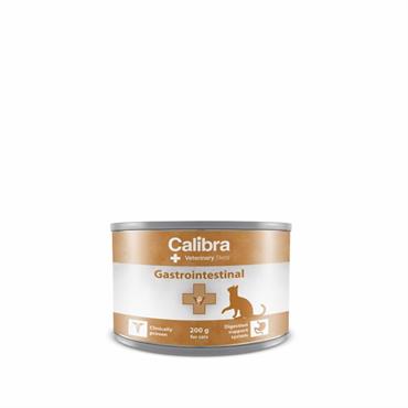 Calibra Veterinary Diet Cat. Gastrointestinal Vådfoder. 6 dåser af 200 g. 