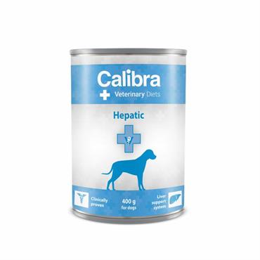 Calibra Veterinary Diet Dog. Hepatic Vådfoder. 6 dåser af 400 g. 