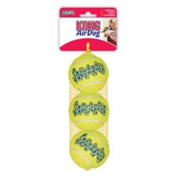 KONG Air Dog Squekair Tennisbolde MEDIUM. Legetøj til hunde. Net m/3 stk