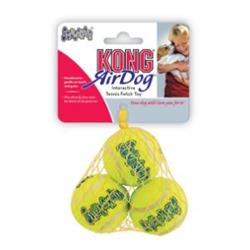 KONG Air Dog Squekair Tennisbolde SMALL. Legetøj til hunde. Net m/3 stk