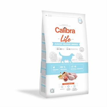 Calibra Dog Life. Tørfoder til Junior Medium Breed med Kylling 2,5 kg.