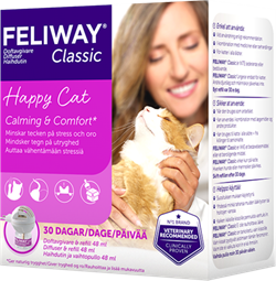 Feliway Classic Diffusor + Refill. Mod stress og uønsket adfærd hos katte. 48 ml