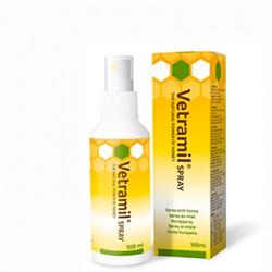 Vetramil Spray, plejende honningspray til alle slags dyr, 100 ml.