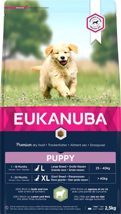 Eukanuba Puppy Large Breed med Lam & Ris. 12 kg. IKKE LAGERVARE - op til plus 2 ugers leveringstid
