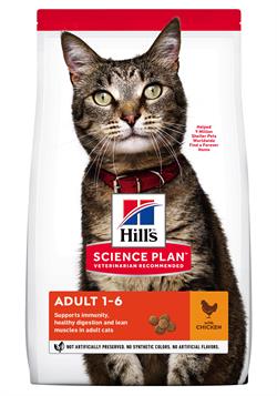Hill's Science Plan Feline Adult med KYLLING 7 kg. 