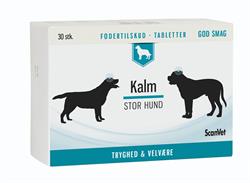 ScanVet Kalm STOR hund. Tilskudsfoder mod uro hos hund. 30 stk.