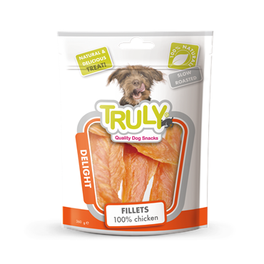 Truly Filets Snack Kylling. Godbidder til hunde. 360 g. 