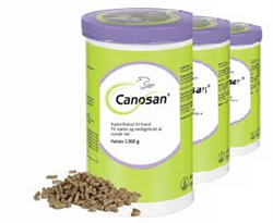 Canosan Pellets. Tilskudsfoder til bevægeapparatet hos hund. 1300 g x 3