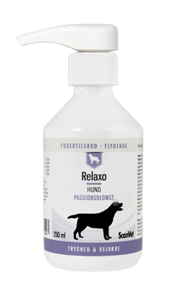 ScanVet Relaxo. Tilskudsfoder mod uro hos hund. 250 ml