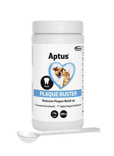 Aptus Plaque Buster. Tandpulver til hund og kat. 200 g. 