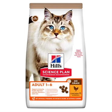 Hill\'s Science Plan Feline Adult NoGrain m. Kylling 1,5 kg.