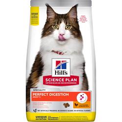 Hill's Science Plan Feline Adult Perfect Digestion med Kylling 7 kg.
