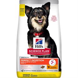 Hill's Science Plan Adult Perfect Digestion Small&Mini med Kylling og Ris 3 kg. 