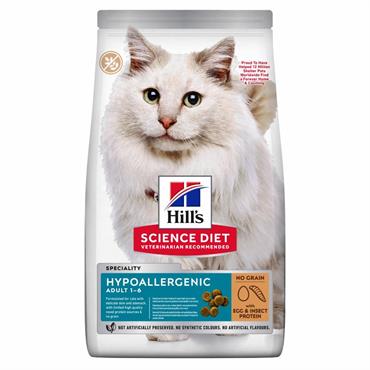 Hill\'s Science Plan Feline Adult Hypoallergenic m. Æg & Insekt 1,5 kg.