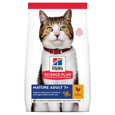 Hill\'s Science Plan Feline Mature Adult 7+ med Kylling 3 kg. 