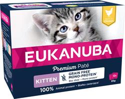 Eukanuba Cat. Vådfoder til Kitten. Premium pate rig på kylling