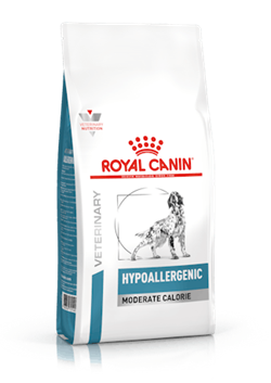 Royal Canin Hypoallergenic MODERATE CALORIE. Hundefoder mod allergi (dyrlæge diætfoder) 1,5 kg 